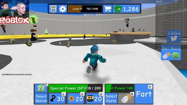 Роблокс СИМУЛЯТОР ПУКА, вы не поверите что творится | ROBLOX по русски. Fart Attack. смотреть онлайн