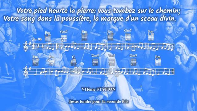 Jésus Christ monte au calvaire_Pergolèse (CATHOLIC SHEET MUSIC, LYRICS, GUITAR CHORDS) (Flute Cover смотреть онлайн