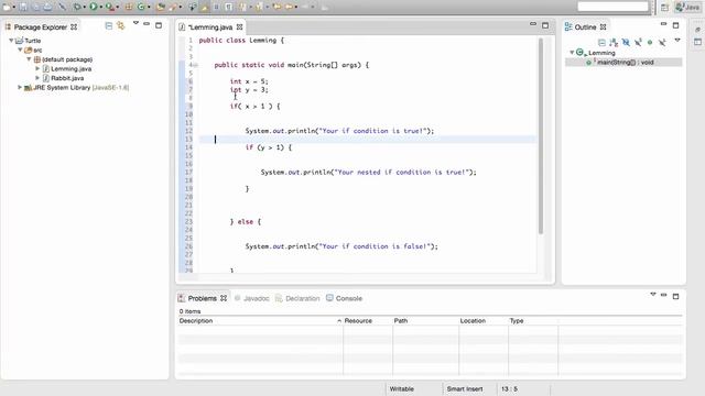 Nested if statements - Java Programming Tutorial #17 (PC / Mac 2015) смотреть онлайн