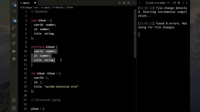 8. Az Objektum típus és interface - A TypeScript alapjai смотреть онлайн