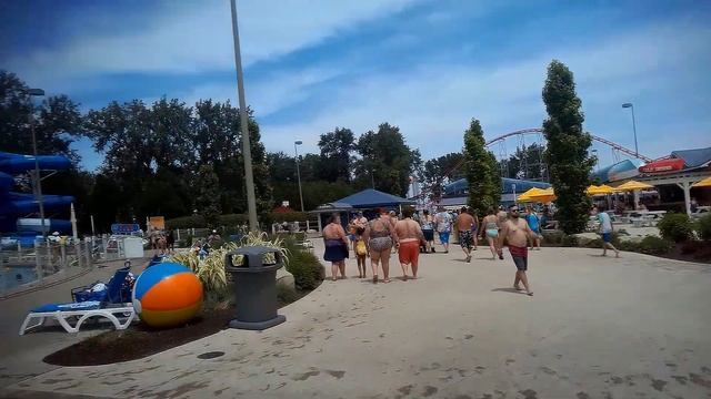Cedar Point Shores Outdoor Waterpark Tour & Review Sandusky Ohio Breakwater Bay Soak City смотреть онлайн