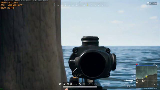 R5 3600/GTX1070 в PUBG 1440p