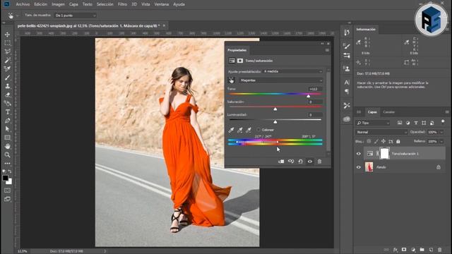 ADOBE PHOTOSHOP - CÓMO CAMBIAR COLOR A CUALQUIER COSA [Tono / Saturación] #43 смотреть онлайн