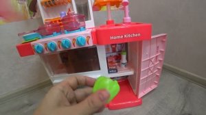 ОБЗОР детской кухни Home Kitchen : С ВОДОЙ : ХОЛОДНЫМ ПАРОМ : МУЗЫКОЙ : И БОЛЬШИМ ХОЛОДИЛЬНИКОМ :