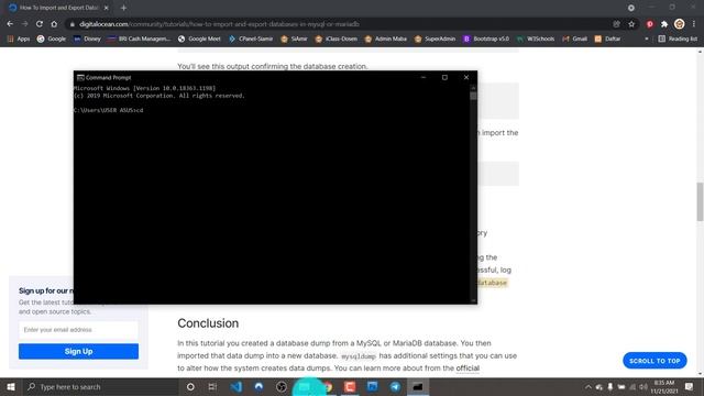 #56. Import database MariaDB dengan Windows Command Line смотреть онлайн