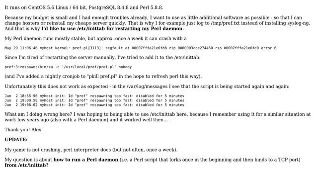 DevOps & SysAdmins: Restarting a Perl-script (socket daemon) from /etc/inittab (2 Solutions!!) смотреть онлайн