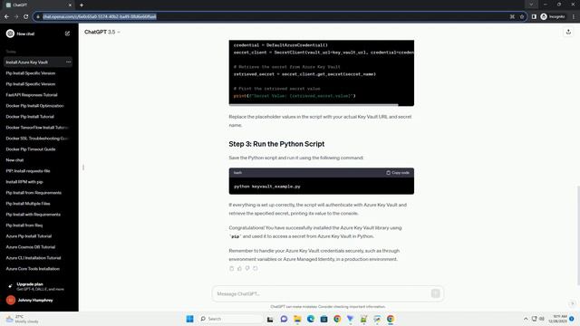 pip install azure key vault смотреть онлайн