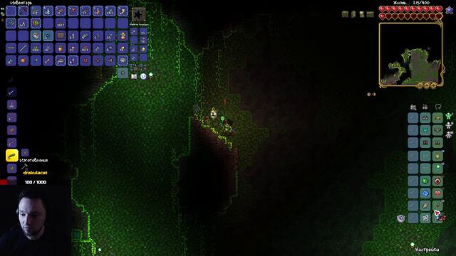 Прохождение Terraria 1.4.4. Мастер мир. Воин. Одна жизнь #3 смотреть онлайн