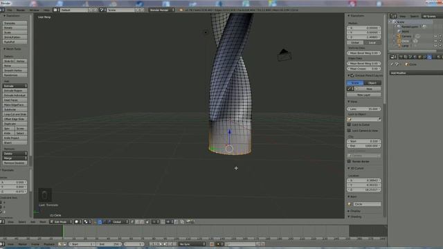 how to make a drillbit in blender 3d v2.78 : spoken tutorial (beginner ,+) смотреть онлайн
