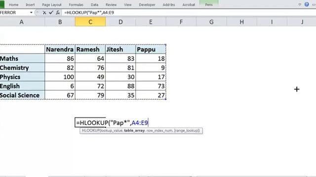 HLOOKUP Function in Excel смотреть онлайн