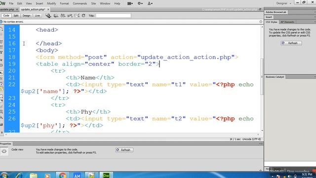 PHP UPDATE WITH MULTIPLE DATA смотреть онлайн