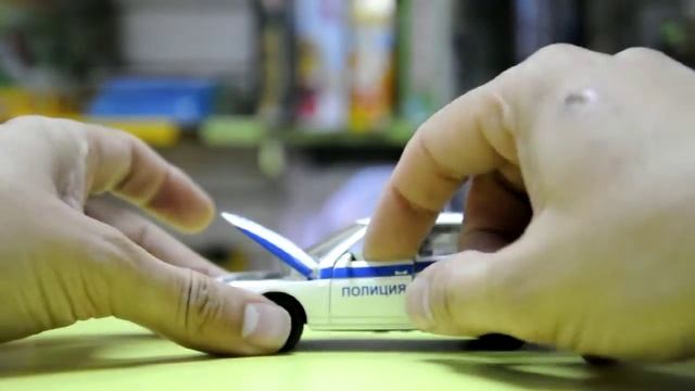 ТехноПарк 1:43 Lada 110 полиция белая 130410