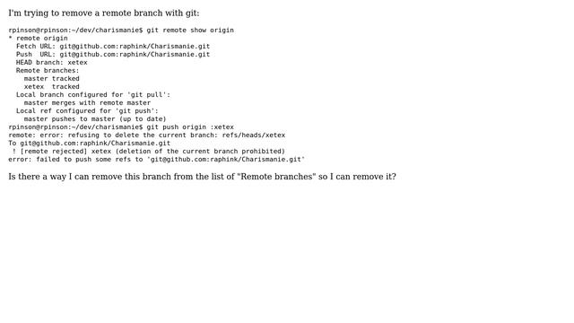 Can't remove remote branch in git (2 Solutions!!) смотреть онлайн