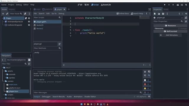 Create Your First Godot 4 Game - Lesson 4: Creating the Player смотреть онлайн