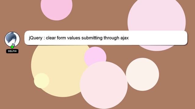 jQuery : clear form values submitting through ajax смотреть онлайн