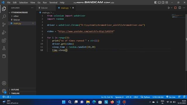 Increase youtube views using python смотреть онлайн