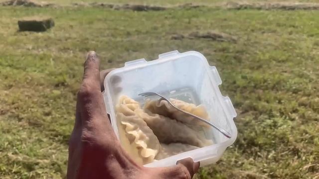 Заготовка сена. Минитрактор Синтай и Пресс подборщик Claas Markant