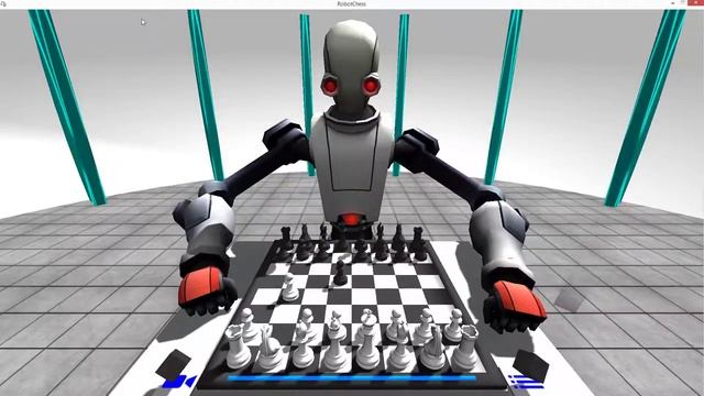Обзор игры robot chess для Leap Motion смотреть онлайн