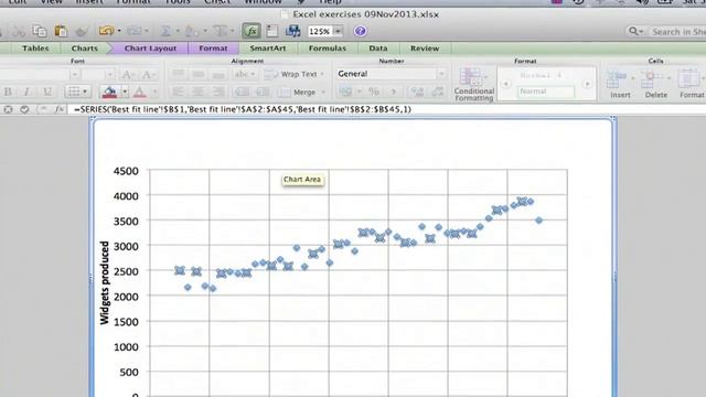 How to Add a Best Fit Line in Excel for a Mac : Using Excel смотреть онлайн