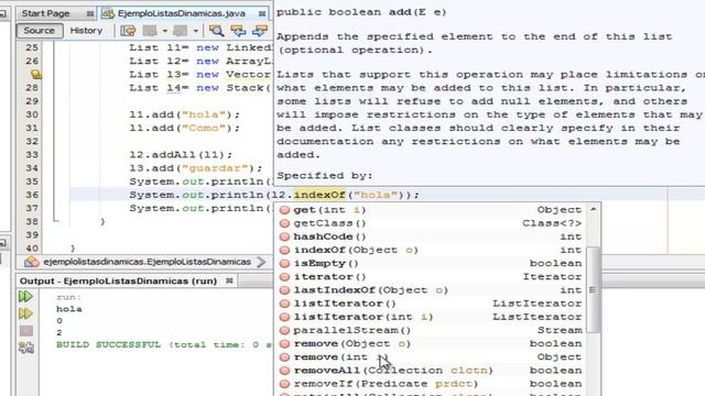 25 List, LinkedList, ArrayList add, get, set, remove, size смотреть онлайн