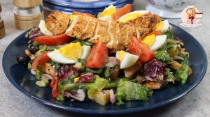 Ожидаемо вкусно! САЛАТ НИСУАЗ с… КУРИЦЕЙ. Удачный эксперимент на тему популярного салата