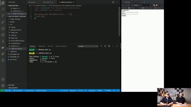 Testing Hooks με React Testing Library смотреть онлайн