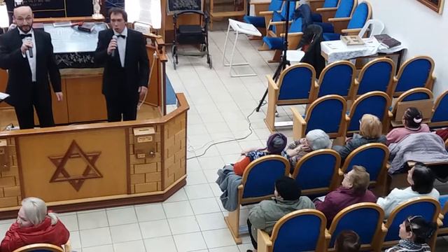Праздничный пуримский концерт в синагоге "Хабад" Ганей Авив, 28.02.18 - часть 2 смотреть онлайн