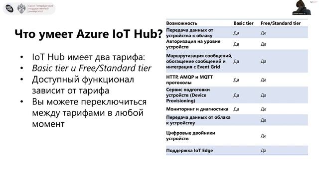 Системы интернета вещей на примере сервисов Microsoft Azure. Занятие 1 смотреть онлайн