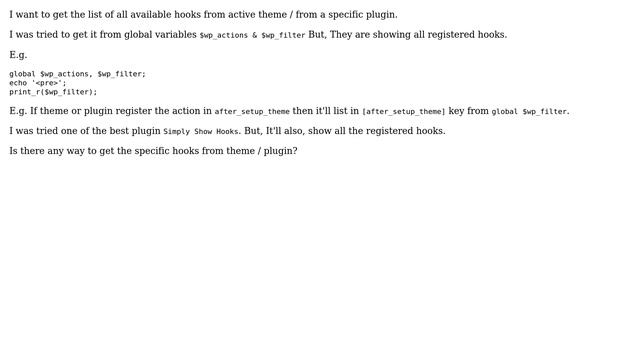 Wordpress: How to get list of all hooks of current theme / plugin? (2 Solutions!!) смотреть онлайн