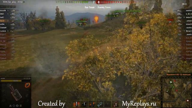 WOT: Redshire - SU-122-44 - 5 frags смотреть онлайн