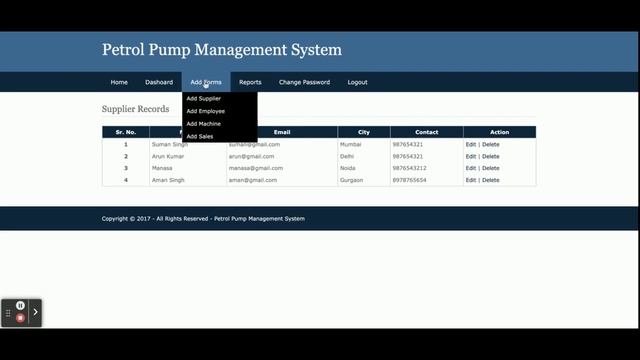 Petrol Pump Management System Project on Python, Django and MySQL смотреть онлайн