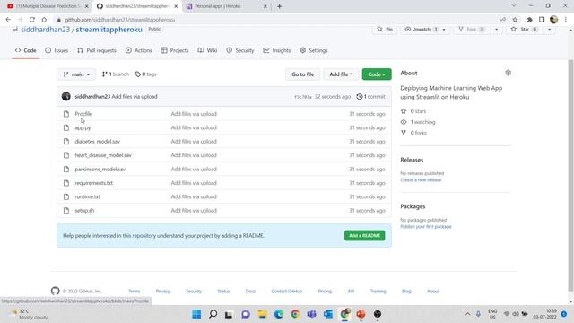Deploying a Machine Learning web app using Streamlit on Heroku смотреть онлайн