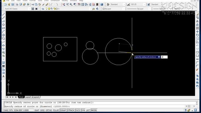 CAD lesson 005- How to draw a circle in AutoCAD 2007 смотреть онлайн