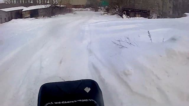 Мотобуксировщик Щукарь ! Толкач обкатка и падение ) смотреть онлайн