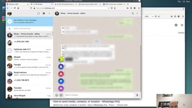 101. How to share a contact in Whatsapp Web смотреть онлайн