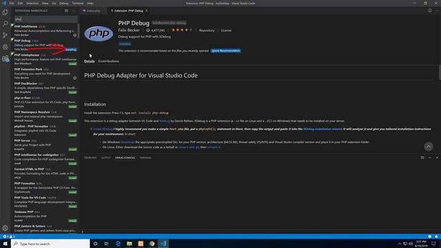 PHP in Visual Studio Code: Setup Debugging смотреть онлайн