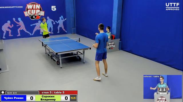 10:00 Чуйко Роман 3-1 Сорокин Владимир стол 5 ЮГ-2 05.02.21 смотреть онлайн