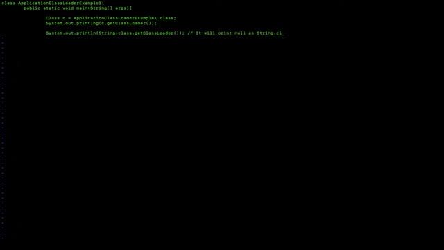 Application ClassLoader Example - Java смотреть онлайн