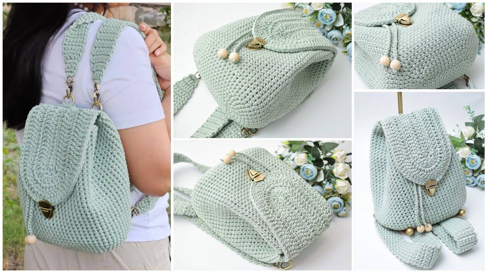 Вяжем летний рюкзачок из шнура Видео мастер-класс подробный пошаговый смотреть онлайн