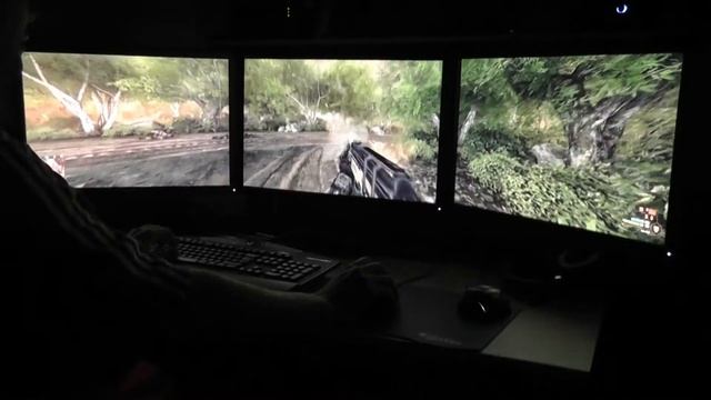 NAKOS Video - CRYSIS WARHEAD - Nvidia Surround - Evga GTX590 Quad SLI - 5760x1200.avi смотреть онлайн