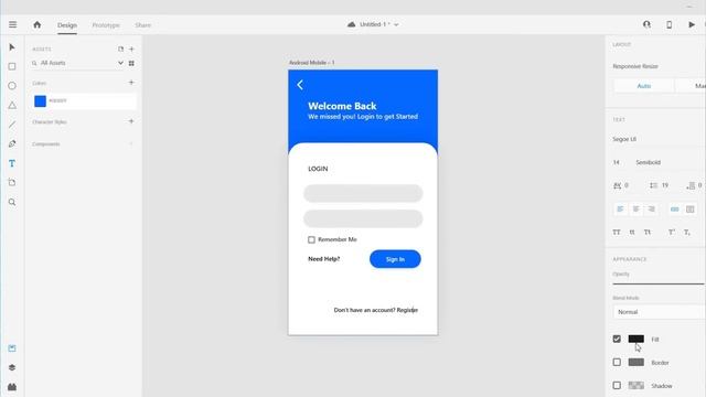 Login Screen UI Design - Light & Dark Theme | Adobe XD смотреть онлайн