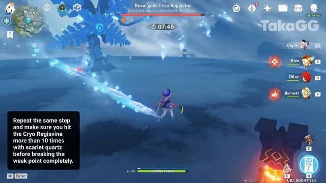 Hit Cryo Regisvine 10 times using Scarlet Quartz Guide (EASY TO FOLLOW!) Genshin Impact Act 4 Quest смотреть онлайн