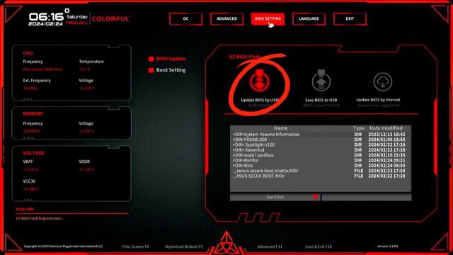 COLORFUL CVN B450M GAMING BIOS UPDATE