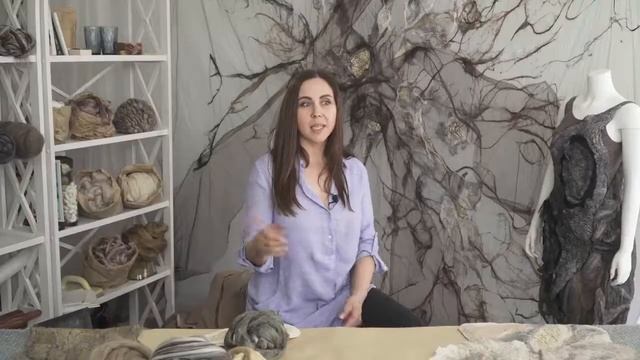 Диана Нагорная Анонс видеокурса Элегантность простых решений в войлоке Платье смотреть онлайн