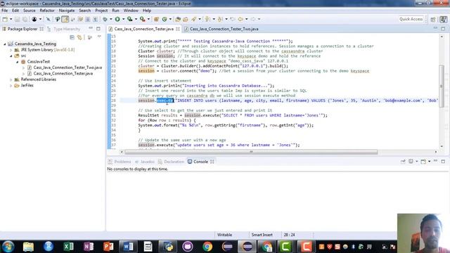 Connecting Cassandra Using Java Application смотреть онлайн
