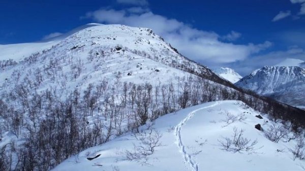 ❄ Snow Mountains 4K (1 HOUR) Relaxing Nature Video. Winter Wonderland ❄