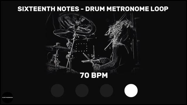 Sixteenth Notes | Drum Metronome Loop | 70 BPM смотреть онлайн