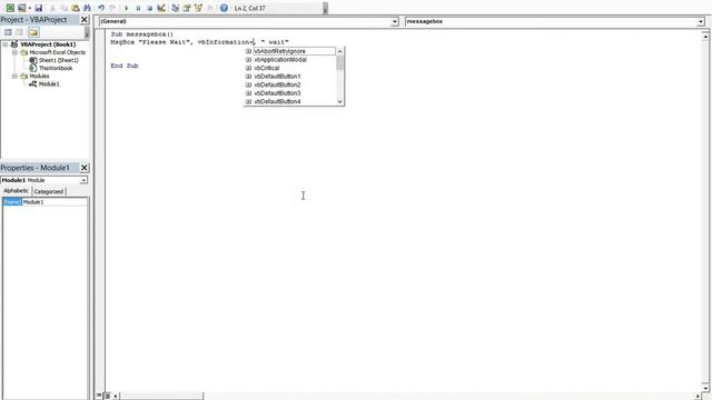 Excel VBA - Message Box ,Advane VBA Excel смотреть онлайн