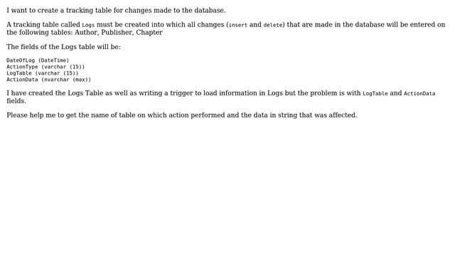 How to fetch transaction details for Logs Table in SQL Server? смотреть онлайн