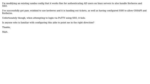 DevOps & SysAdmins: samba + kerberos ssh single signon (SSO) смотреть онлайн